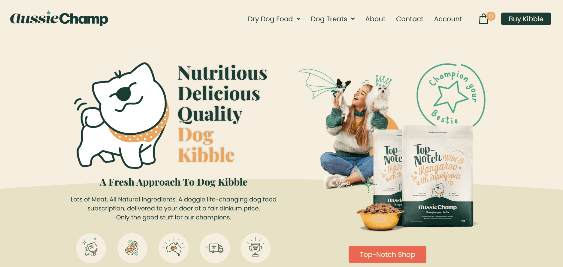 Aussie Champ: Hero product, Wild Kangaroo with Superfoods