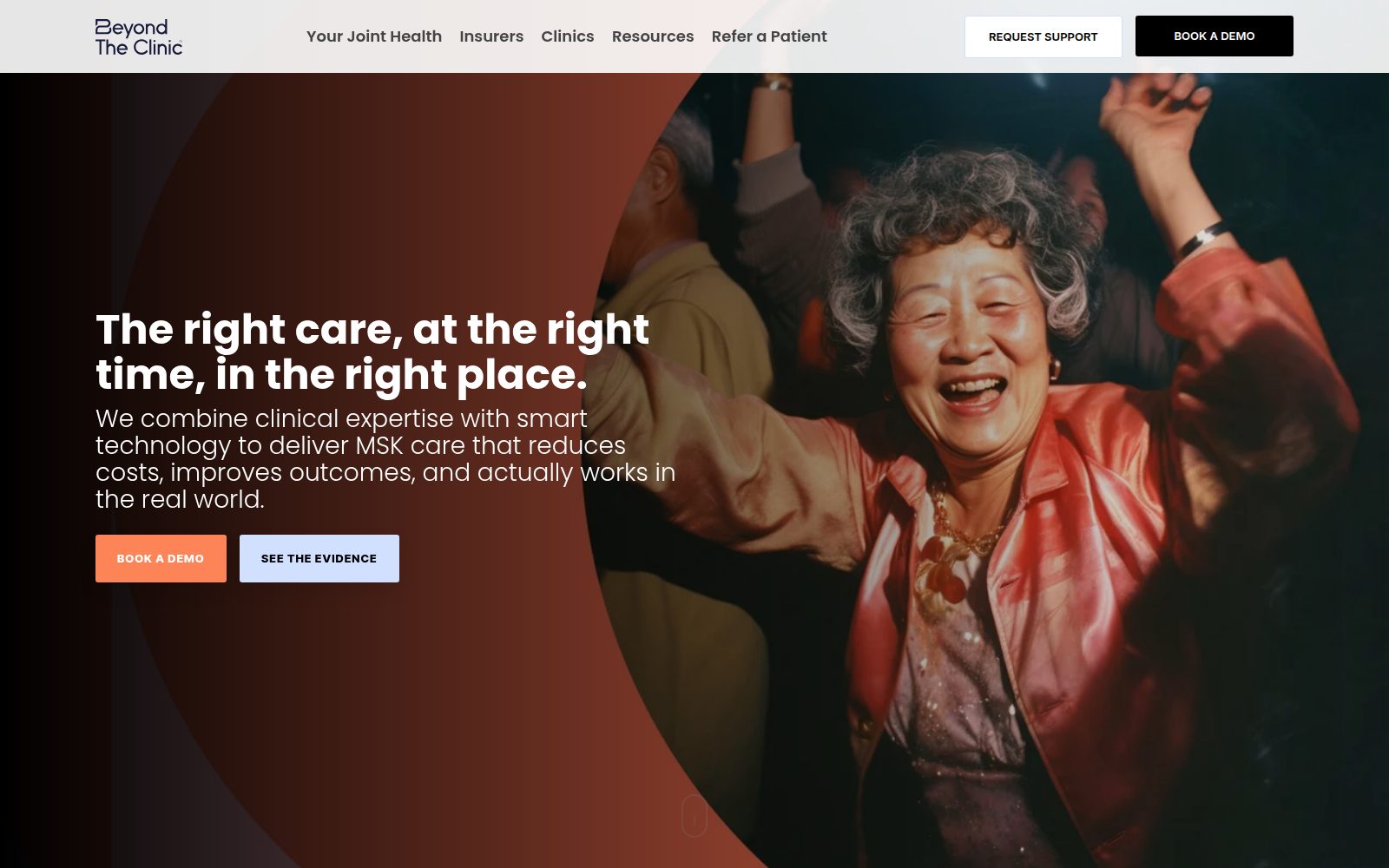 The Beyond the Clinic website