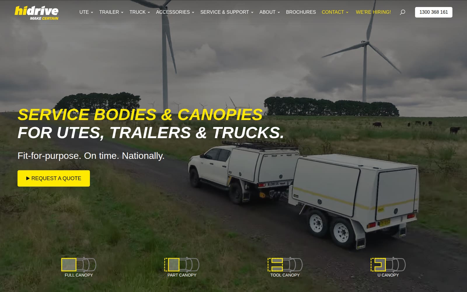 The Hidrive homepage today