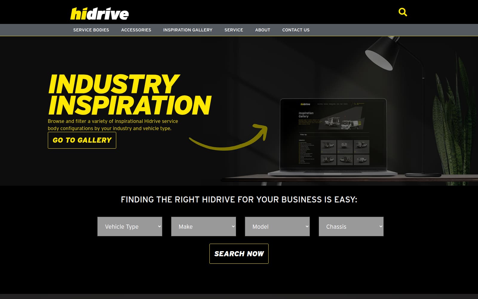 The Hidrive homepage in October 2022, before the work
