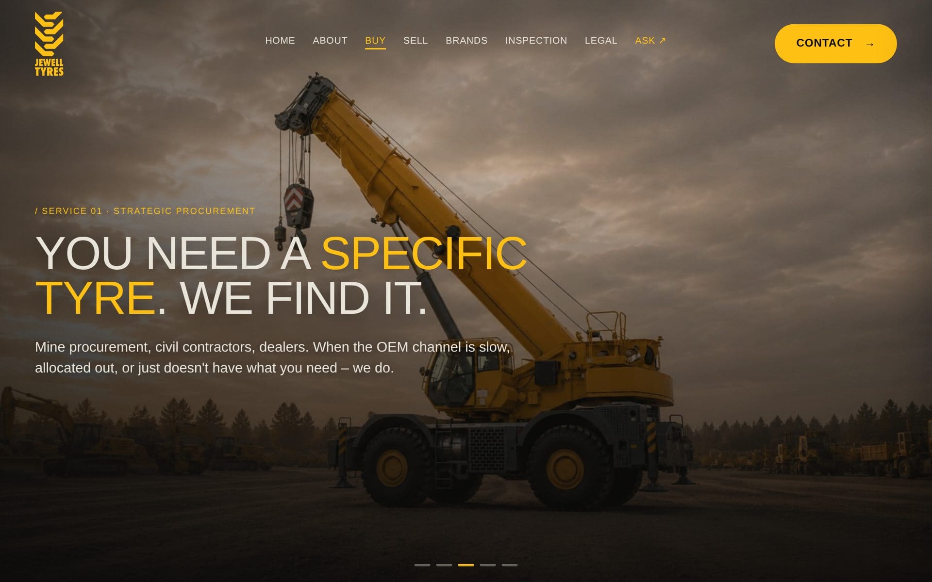 The Jewell Tyres website